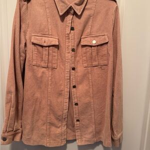 Women's Blush Pink Corduroy Jacket (BiBi)